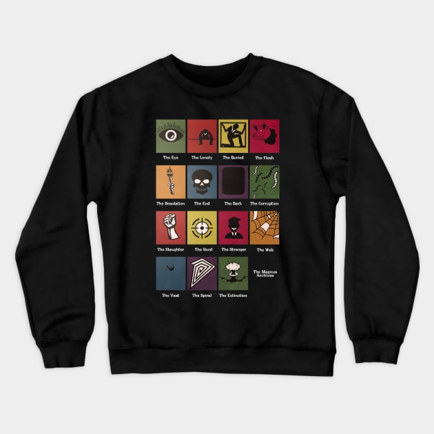 THE MAGNUS ARCIVES SIMBOL Crewneck Sweatshirt by mandibasah88